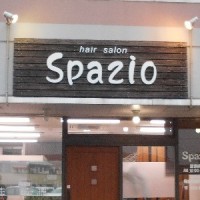 hair salon Spazio　看板